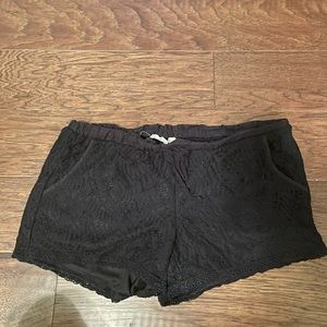 Lace black shorts